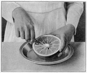 Cutting the core loose from the outside skin